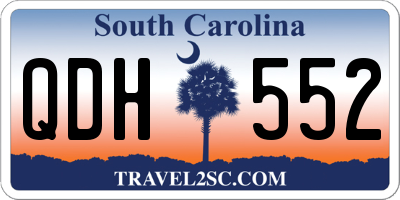 SC license plate QDH552