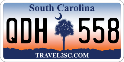 SC license plate QDH558