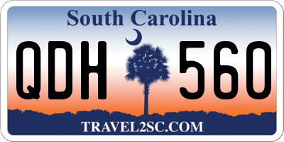 SC license plate QDH560