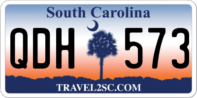 SC license plate QDH573