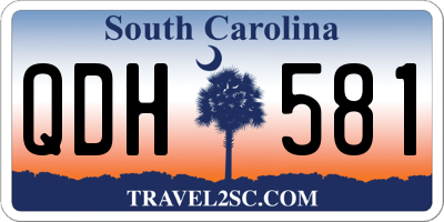 SC license plate QDH581