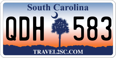 SC license plate QDH583