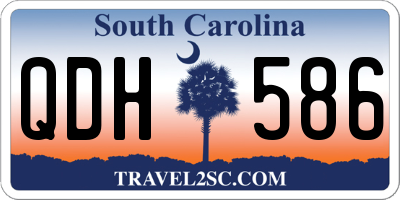 SC license plate QDH586