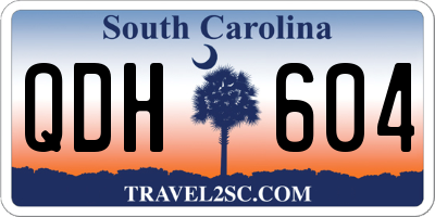 SC license plate QDH604