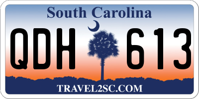 SC license plate QDH613