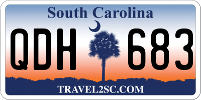 SC license plate QDH683