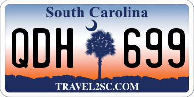 SC license plate QDH699