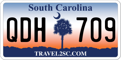 SC license plate QDH709