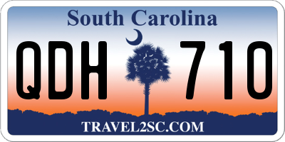 SC license plate QDH710