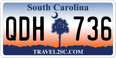 SC license plate QDH736
