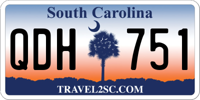 SC license plate QDH751