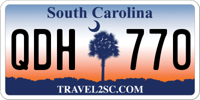 SC license plate QDH770