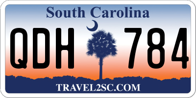 SC license plate QDH784