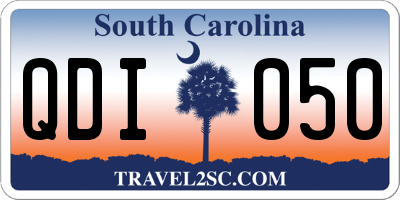 SC license plate QDI050