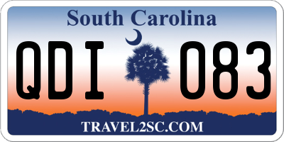 SC license plate QDI083