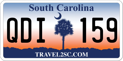 SC license plate QDI159