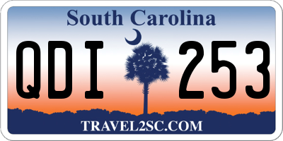 SC license plate QDI253