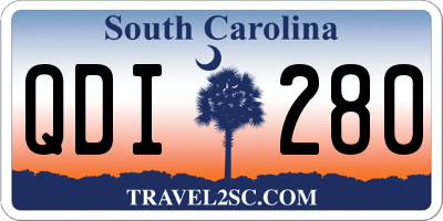 SC license plate QDI280