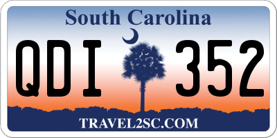 SC license plate QDI352