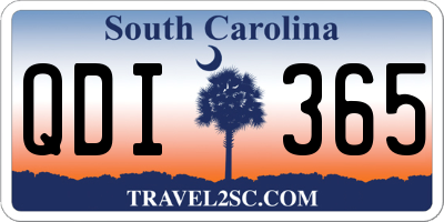 SC license plate QDI365