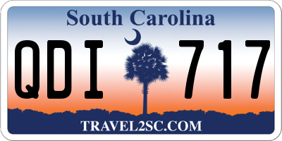 SC license plate QDI717