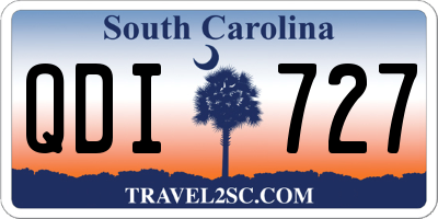 SC license plate QDI727