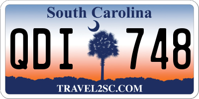 SC license plate QDI748