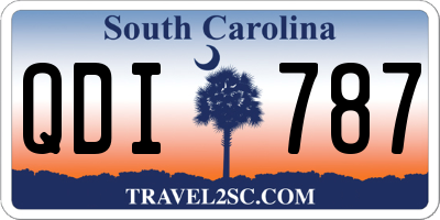 SC license plate QDI787