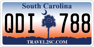 SC license plate QDI788