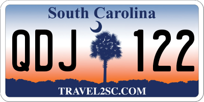 SC license plate QDJ122