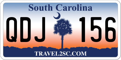 SC license plate QDJ156
