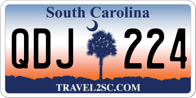 SC license plate QDJ224
