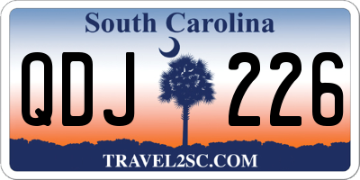 SC license plate QDJ226