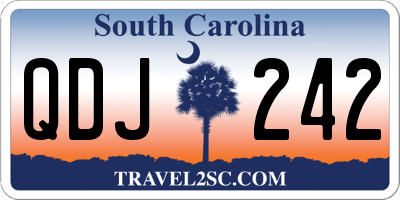 SC license plate QDJ242