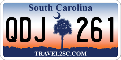 SC license plate QDJ261