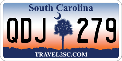 SC license plate QDJ279