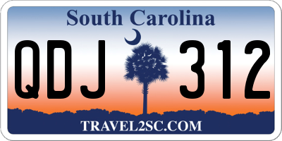 SC license plate QDJ312
