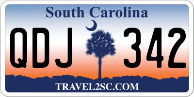 SC license plate QDJ342