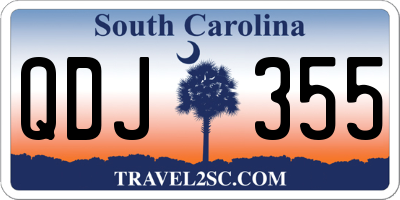 SC license plate QDJ355