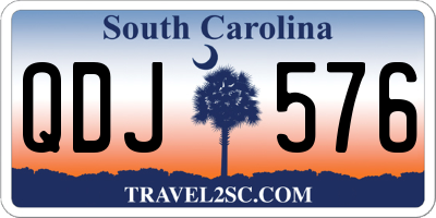 SC license plate QDJ576
