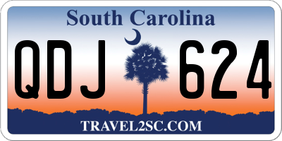 SC license plate QDJ624