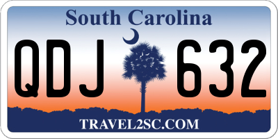 SC license plate QDJ632