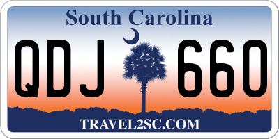 SC license plate QDJ660