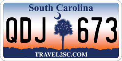 SC license plate QDJ673