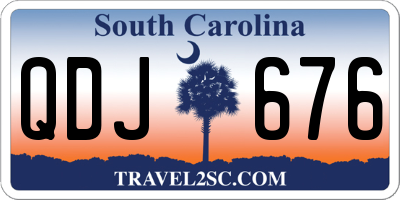 SC license plate QDJ676