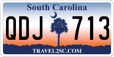 SC license plate QDJ713