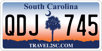 SC license plate QDJ745