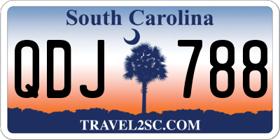 SC license plate QDJ788