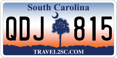 SC license plate QDJ815