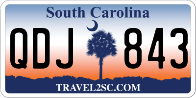 SC license plate QDJ843
